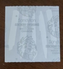 Vintage Sandylion School themed mylar/foil sticker mod, pencil, crayon, pen