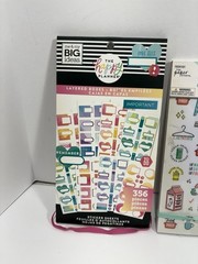 Lot Of 3 Happy Planner Sticker Layered Box + Agenda 52 1644pc + Sticker Book 963