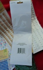 CRAFTER’S SQUARE ~ GEMSTONE & JEWEL BORDER STICKERS ~ 8 SHEETS & CASE ~ NEW