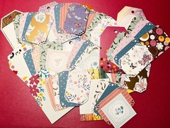 Anna Griffin Delicate Floral Engravings 30 3D Stickers +5 Recollection Tag/Minis