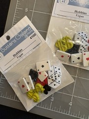 Buttons Galore Assorted Vegas HOBBIES Theme Buttons Set for Sewing & Crafts