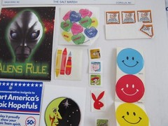 Olympics Alien Smiley Balloons Lisa Frank & more Vintage Sticker Assortment