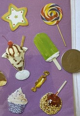 DESSERT FOOD Stickers(50pcs) •Cupcake•Donuts•Cookies•Ice Cream•Candy•Card Making