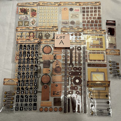 LOT OF 15-Rebecca Sower Nostalgiques Vintage Sticko Stickers Embellishments RARE
