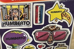 Vtg 1983 HUMBERTO Celebrity Stickers Sealed Mark I Name Stickers