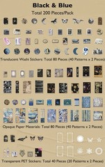Knaid 200 Piece Vintage Ephemera Bundle – Paper & Sticker Kit 200, Multicolor