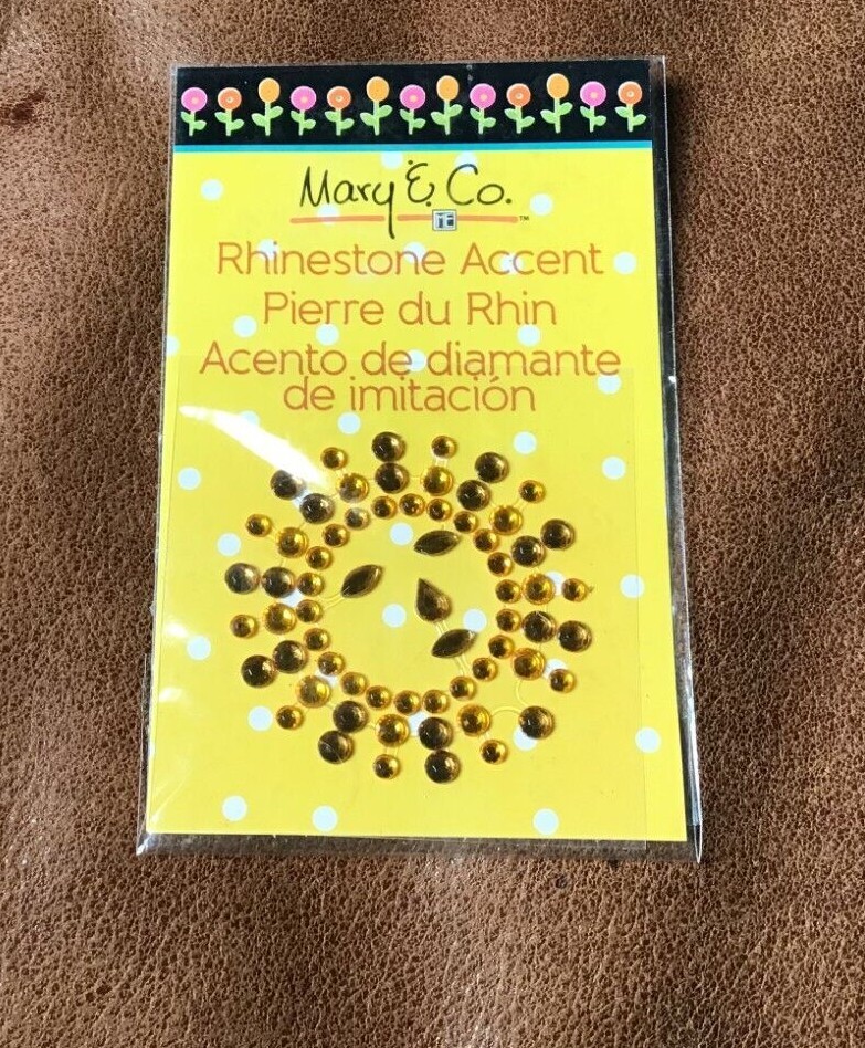 RHINESTONE SUNSHINE STICKER BY MARY ENGELBREIT 1 piece Cardmaking Scrapbooking