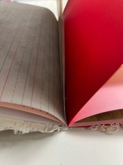 valentines junk journal scrapbook tassel pen clip 54 pages squirrel couple