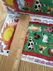 Farm Animal Sticker ROLL NRN Designs Scrapbook Stickers Barn Pig Cow Horse Sheep