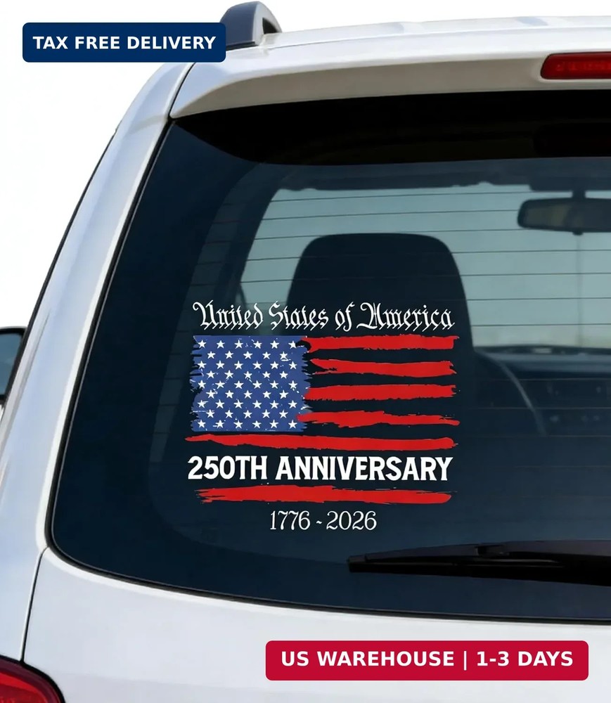 250 Anniversary USA Stickers, 250th Anniversary The Independence of USA Sticker