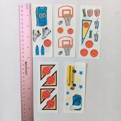 Lot of 5 Creative Memories Basketball Theme Studio Sticker Strips
