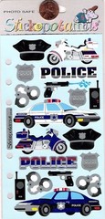 Stickopotamus Police Theme Stickers – Motorcycles, Cars, Badges, Handcuffs, more