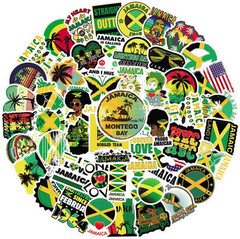 65Pcs Jamaica Stickers for Scrapbooking, Water Bottles, Laptops, Suitcases