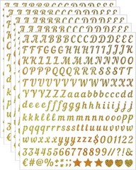 5 Sheets Craft Letter Stickers, 1000 PCS Glitter Script Alphabet A-Z Vinyl Se…