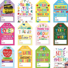 60Pcs Teacher Appreciation Stickers Thank You Teacher Gift Label Stickers Self-A