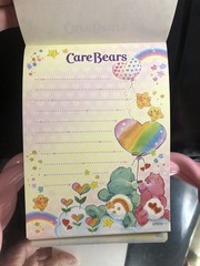 Care Bears Memo Pad And Sticker Sheet Vintage Htf