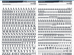 MECANORMA #866 Dry Transfer Lettering 84.48 CLN MODERN 20 12.2mm