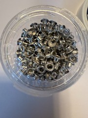 Stampin Up 245pc SILVER Mini Eyelets 1/8 inch 3mm Hole Embellishment 2002
