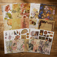 Vintage Scrapbooking Supplies Kit Vintage Stickers for Scrapbooking Journaling