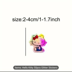 50 Hello Kitty Glitter Stickers