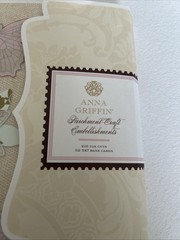 Anna Griffin Parchment Craft Embellishments 216 Die Cuts 32 5×7 Base Cards AG616