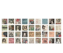 Lot of 2 Idea-Ology TIM HOLTZ Collage Tiles New TH94217