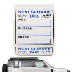 250pcs Oil Change Stickers Next Service Due Reminder Roll Car Window Sheet Label