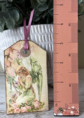Religious Junk Journal Art Card and Tag Scrapbook Card Toppers