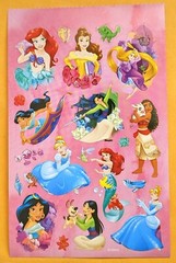 Disney, Princess Sticker Single Sheet