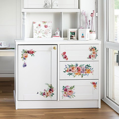 3Pcs/Set Watercolor Flower Rub on Transfers for Furniture and Crafts 6X12 Inch R
