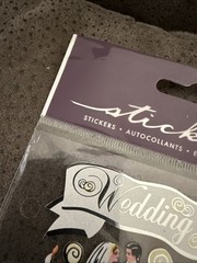 New Sticko WEDDING DAY Binder Stickers EK Success BRIDE & GROOM