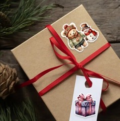 10pcs Christmas #2 Stickers- Scrapbook, Journal, DIY Crafts & Cards