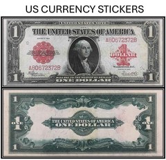 $1 One Dollar 1923 Legal Tender Note (US CURRENCY STICKERS) (Lot OF 1)