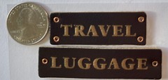 TRAVEL Inspirables Leather Stickers (7pc)Sticko•Vacation•Luggage Tag •Passport