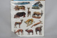 Imperial 1993 – African Wild Animal Preserve Park – Puffy Stick-Ons Set (SEALED)