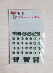 Self Adhesive Rhinestones Gems Bling 3D Stickers 12 Packets (432 individual pcs)