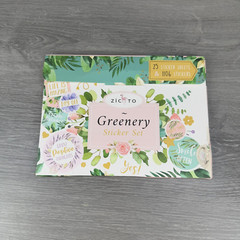 ZICOTO Greenery Sticker Set Lot of 2 Packs (1 unused & 1 partial) Scrapbook
