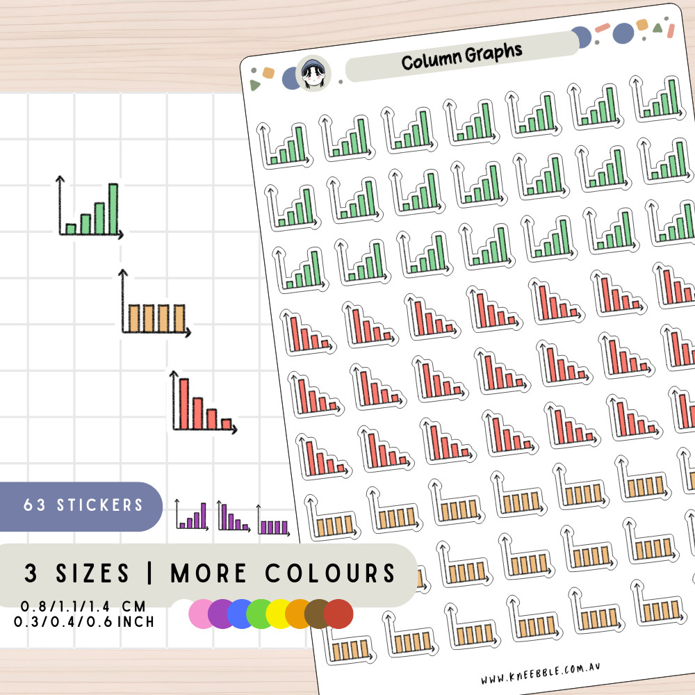 Column Graphs Planner Stickers