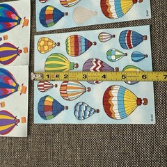 Vintage Mrs. Grossman’s Hot Air Balloons Sticker Sheet Style + AGC Sheets Read