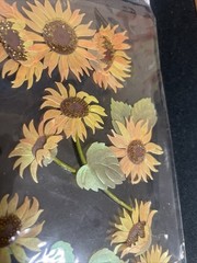 RARE Jolees Sunny Sunflowers Yellow 3D Scrapbook Stickers EK 2012 NEW