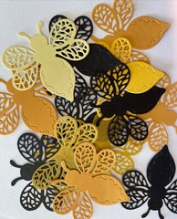 BUMBLE BEE Die-Cuts(4pc)2-1/4″x 2-1/2″ Garden•Honeybee•Buzzing•Flying •Bug•Sting