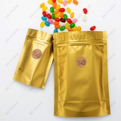 500 1in Kraft Heart Baked with Love Sticker Round Shaped Chrome Paper For Bakery