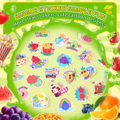 300PCS Large Scratch and Sniff Stickers, Scented Smelly Stickers for Kids, Bigge