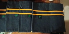 Lot Of 4 Aussie Pouch Chair Pocket with Double Pocket Design, Medium, 15 Inches