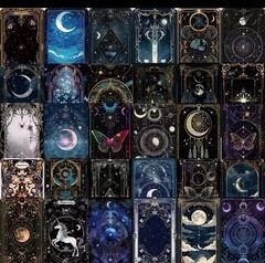 5 Art Space Steam Punk Fantasy Astrology Astronomy Tarot Stickers Sticker Decals