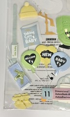 Jolee’s Boutique Bringing Baby Home Stork Stickers Scrapbooking Stork 11 Pieces