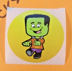 Halloween Monsters Stickers Set Of 6