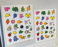 Vintage Sticker Collection Binder Fair Condition Holographic 80s 90s Nostalgia