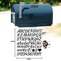 10 Sheets Mailbox Numbers Stickers,Self Adhesive Vinyl Decals For Door,Window