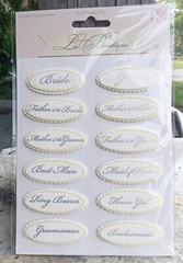 K&Company RARE La Boutique Wedding Titles, Scrapbooking Journal Sticker